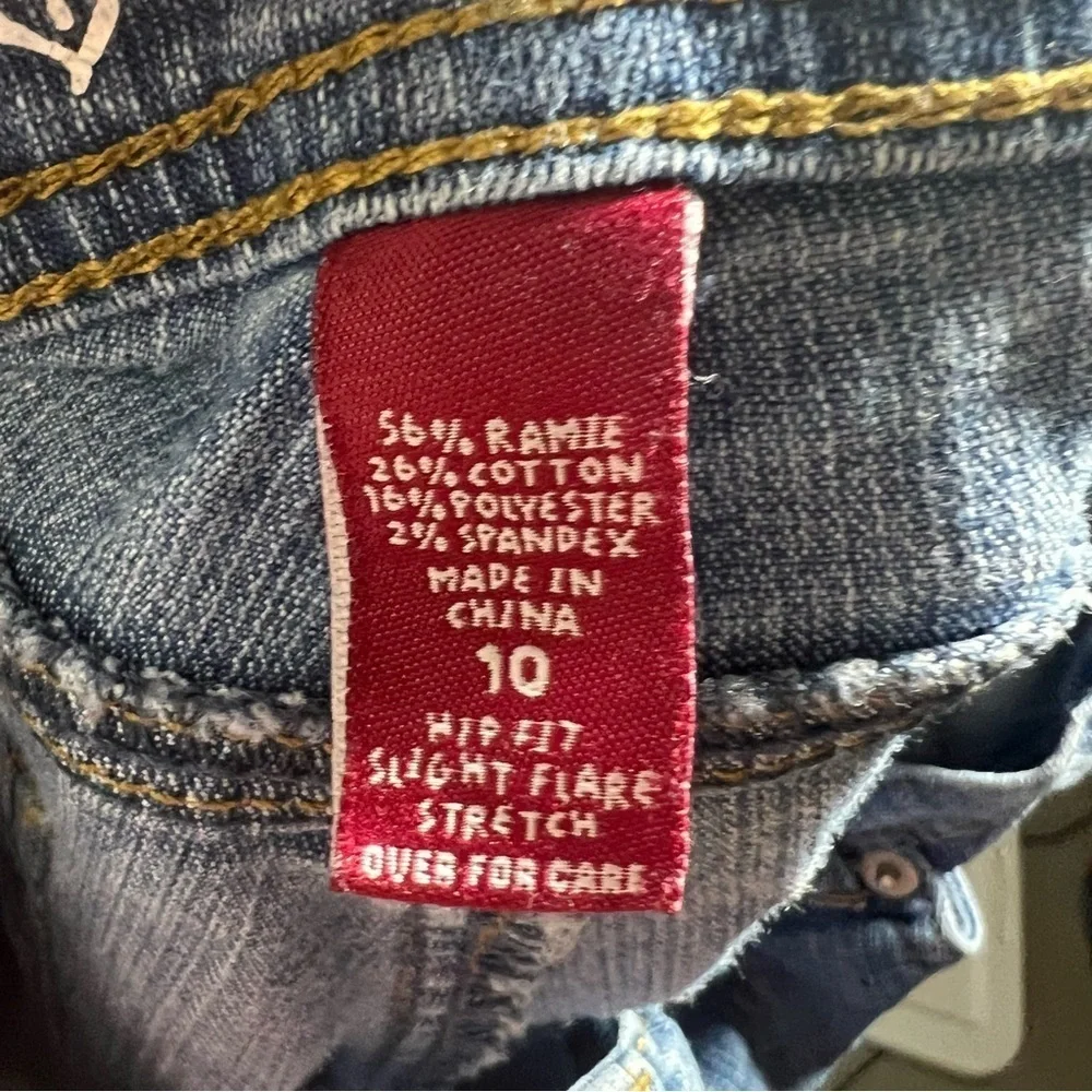Justice Hip Fit Slight Flare Jeans Size 10